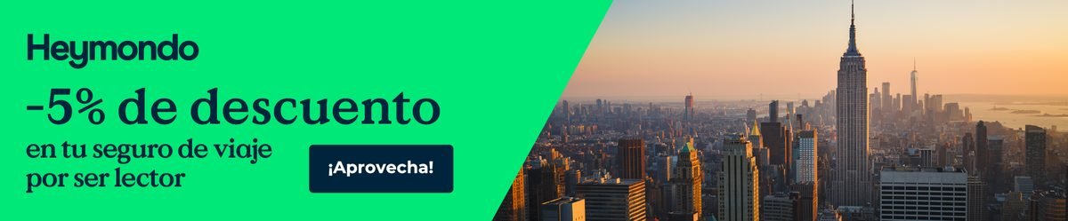 Heymondo: 5 % de descuento en tu seguro de viaje por ser lector